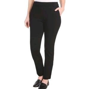 Dalia Black Ponte Pull On Work Pants Size Small